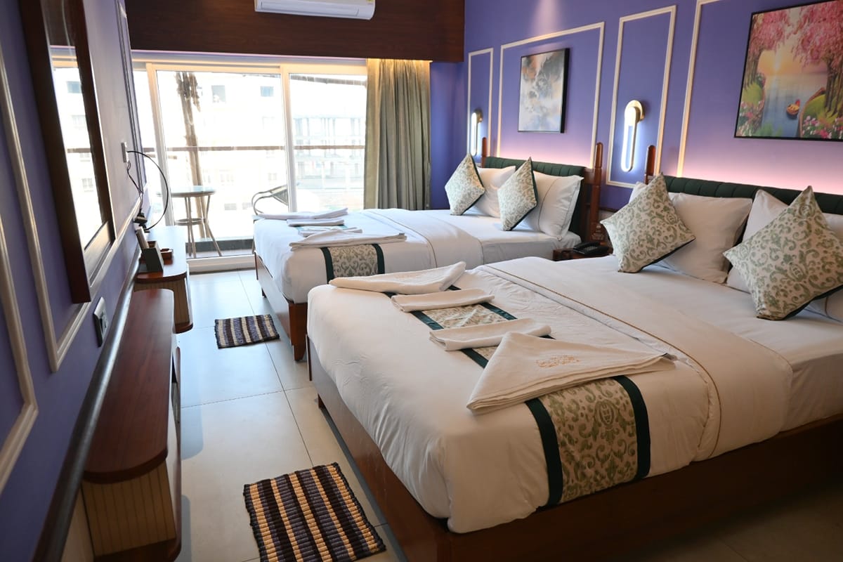 Contemporary suite interior with a modern finish